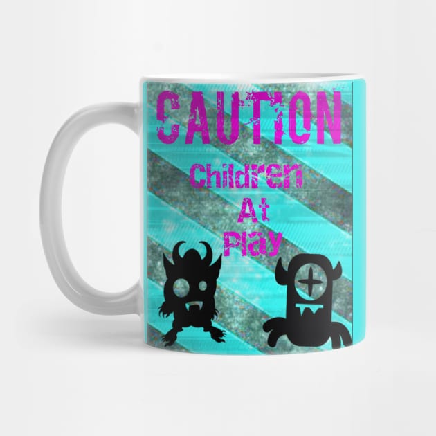 Caution Children At Play by RG Illustration